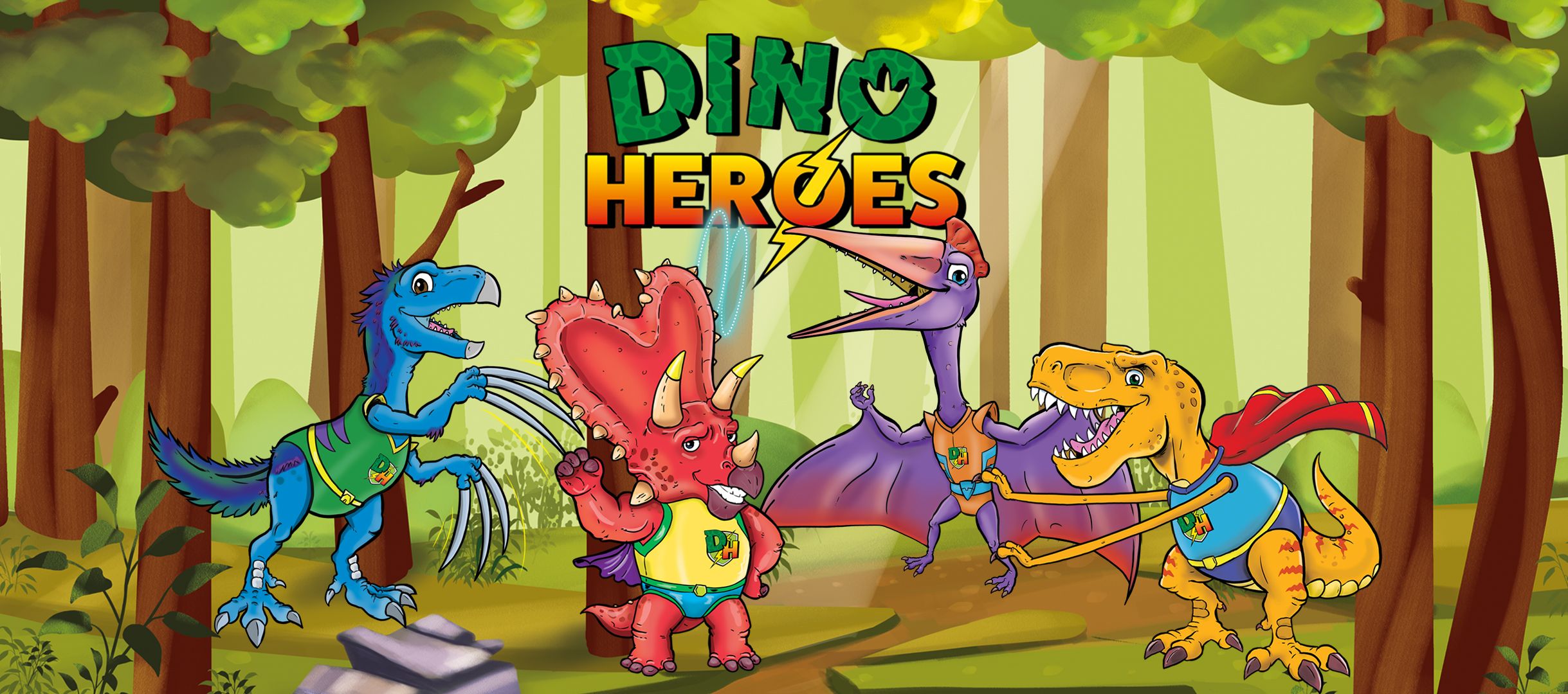 Striscione Dino Heroes