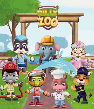 Silly zoo background